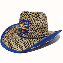 Sigma Gamma Rho Straw Cowboy Hat with Strap
