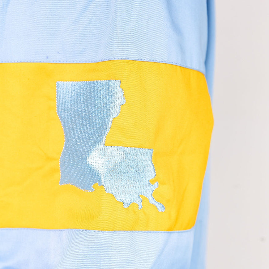 Southern University Cotton Racer Jacket Light Blue Winters Industries 