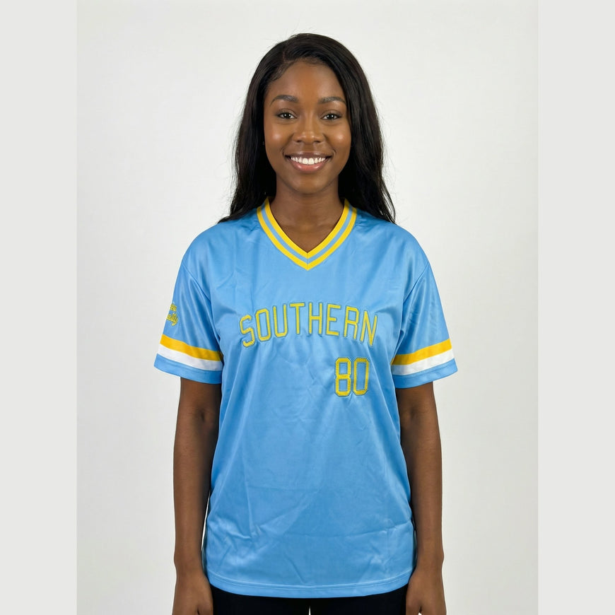 Southern University HBCU Embroidered Baseball Jersey Winters Industries 