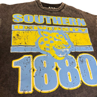 Southern University Oversized Acid Wash Box Tee Winters Industries 