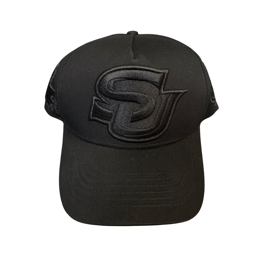 Southern University (SU) HBCU 3D Embroidered Black on Black Cap Winters Industries 