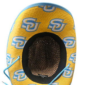 Southern University (SU) Straw Cowboy Hat with Strap Winters Industries 