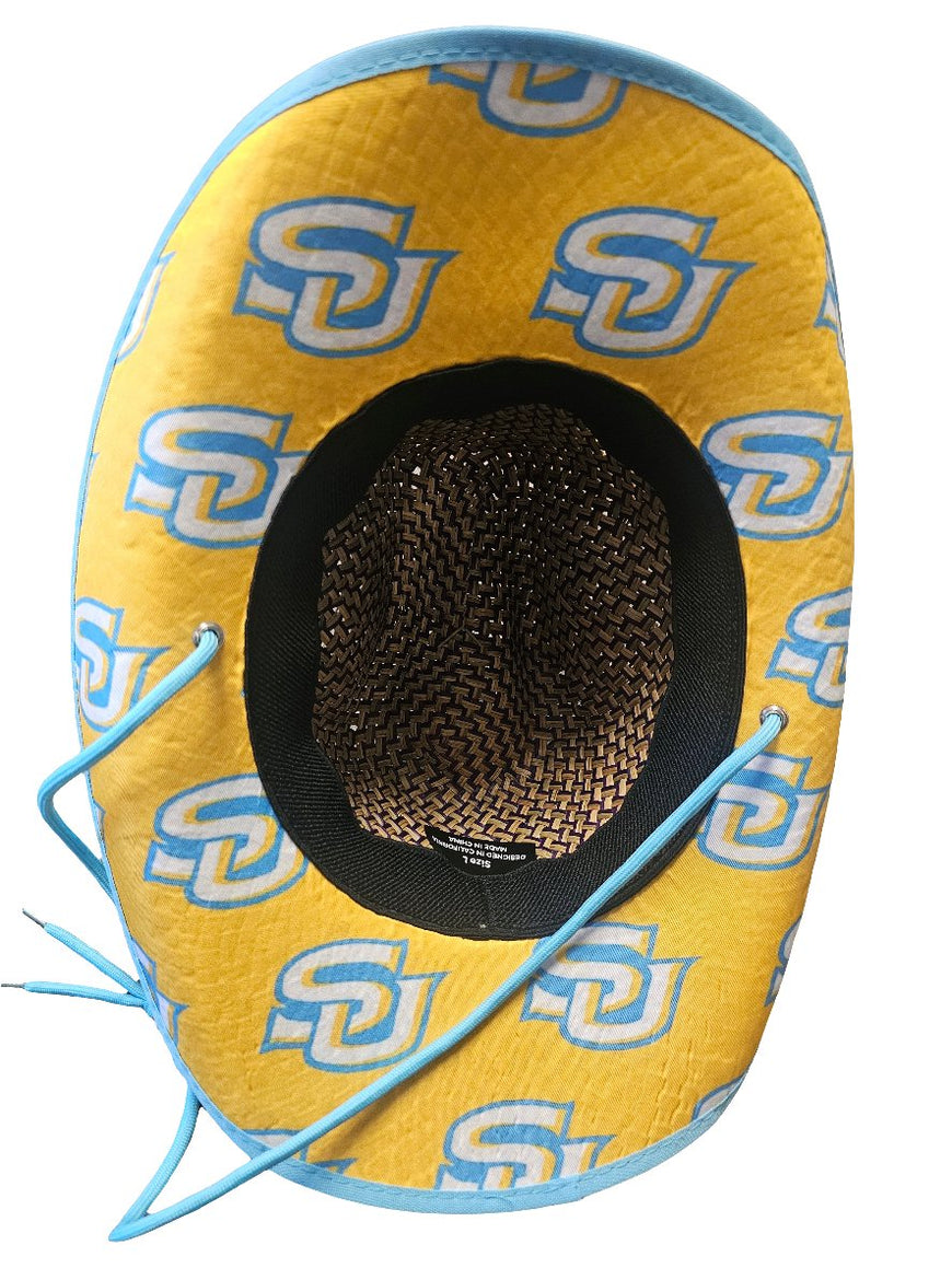 Southern University (SU) Straw Cowboy Hat with Strap Winters Industries 