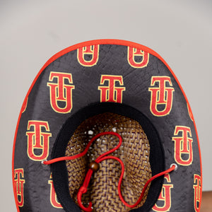 Tuskegee State University (TSU) Straw Cowboy Hat with Strap Winters Industries 
