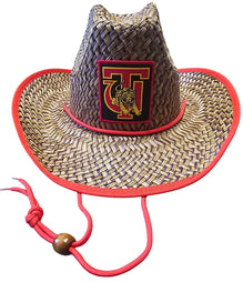 Tuskegee State University (TSU) Straw Cowboy Hat with Strap
