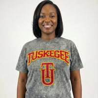 Tuskegee University HBCU Embroidered and Distressed Twill Tee Winters Industries 