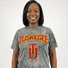 Tuskegee University HBCU Embroidered and Distressed Twill Tee
