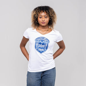 Zeta Phi Beta Bling and Glitter Shield Sweatshirt/T-Shirt WintersIndustries by Fully Promoted Mesquite 