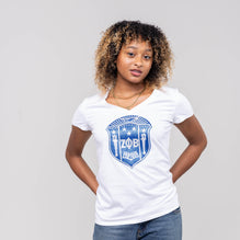 Zeta Phi Beta Bling and Glitter Shield Sweatshirt/T-Shirt