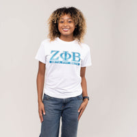 Zeta Phi Beta Bling Letters Tee WintersIndustries by Fully Promoted Mesquite 