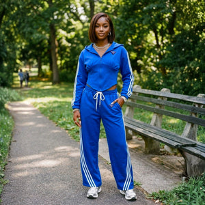 Zeta Phi Beta Blue and White Designer Tracksuit Winters Industries 