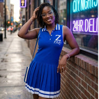 Zeta Phi Beta Blue and White Golf / Tennis Dress Winters Industries 