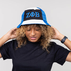 Zeta Phi Beta Corduroy Bucket Hat with 3D Embroidered Letters Winters Industries 