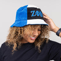 Zeta Phi Beta Corduroy Bucket Hat with 3D Embroidered Letters Winters Industries 