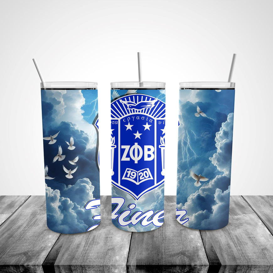 Zeta Phi Beta Dove Tumbler