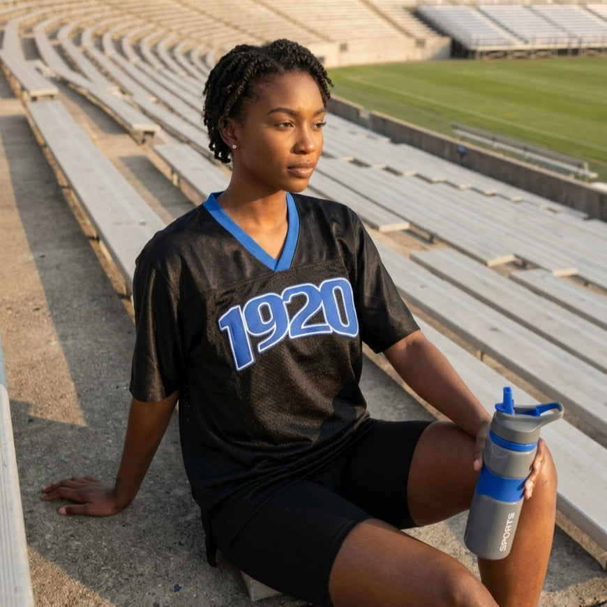 Zeta Phi Beta Embroidered 1920 Black Jersey Winters Industries 