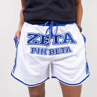 Zeta Phi Beta Embroidered Basketball Shorts Shorts Winters Industries 