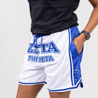 Zeta Phi Beta Embroidered Basketball Shorts Shorts Winters Industries 