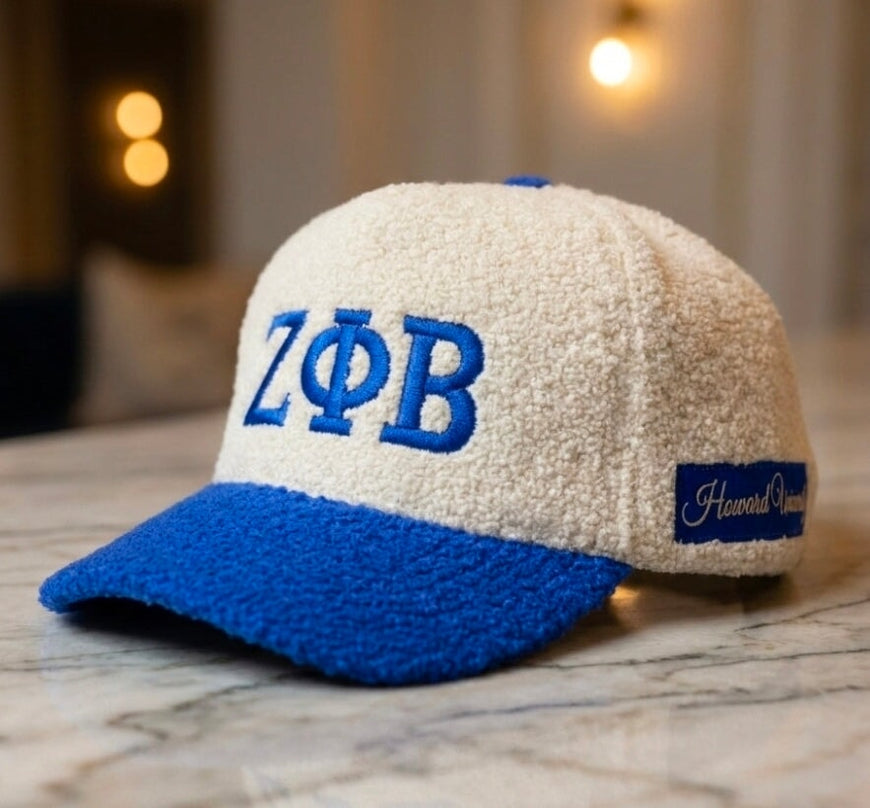 Zeta Phi Beta Embroidered Sherpa Cap Winters Industries 