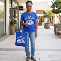 Zeta Phi Beta Family Soror Canvas Tote Bag Canvas Tote Winters Industries by Fully Promoted Mesquite 