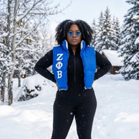 Zeta Phi Beta Reversible Puffer Vest Winters Industries 