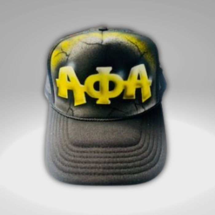 Alpha Phi Alpha Custom Airbrush Trucker Cap