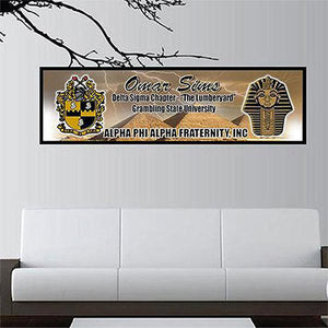 Alpha Phi Alpha Custom Print with Frame