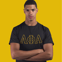 Alpha Phi Alpha Distressed Letter Tee/Sweatshirt