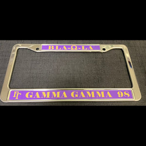 Custom D9 Back License Plate Frame