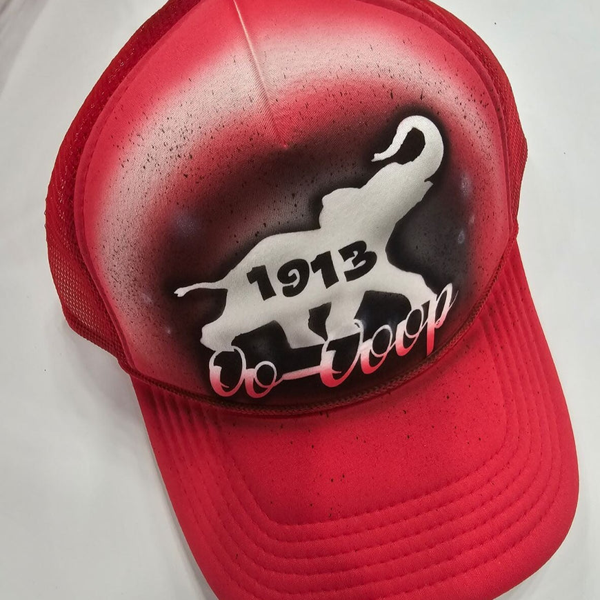 Delta Sigma Theta Custom Airbrush Trucker Cap