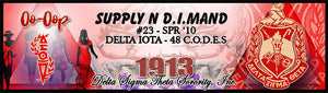 Delta Sigma Theta Custom Print with Frame