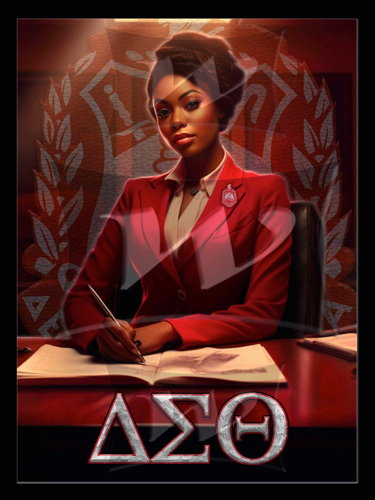 Delta Sigma Theta Hologram wall art