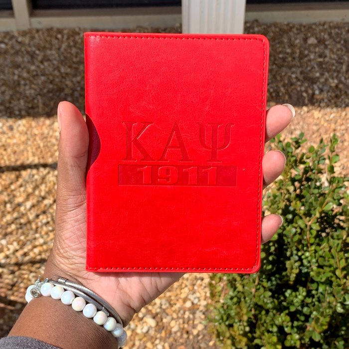 Kappa Alpha PSI ΚΑΨ Embossed Leather Keychain Wallet ID Holder