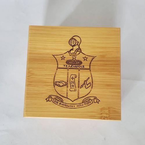 Kappa Alpha Psi Zebrawood Watch with Engraved Gift Box