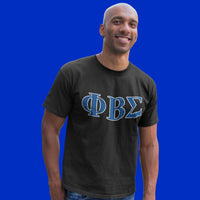 Phi Beta Sigma Distressed Letter Tee/Sweatshirt