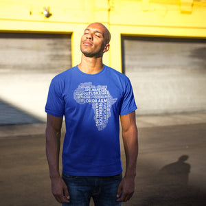 Phi Beta Sigma HBCU "Fist / Africa" Collage Tee