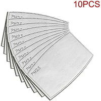 Replacement 2.5 Carbon face mask filter (10 Pack)