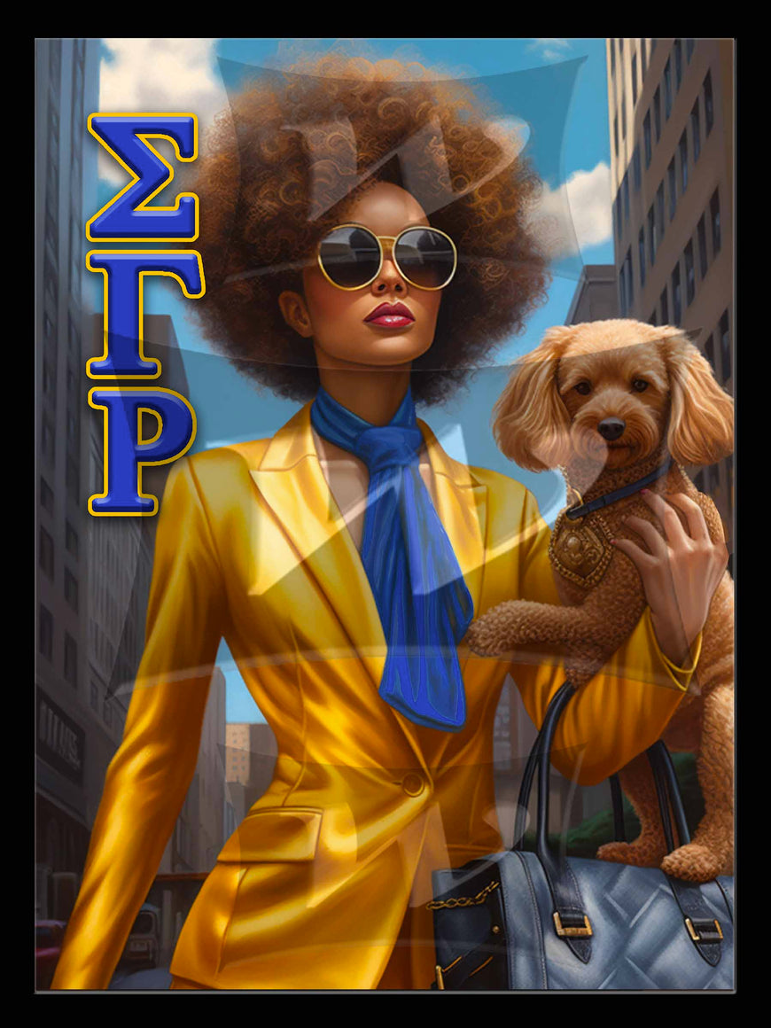 Sigma Gamma Rho Hologram wall art