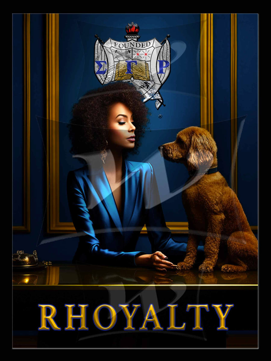 Sigma Gamma Rho Hologram wall art