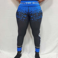 Zeta Phi Beta Leggings / Legging Sets (Black and Blue)